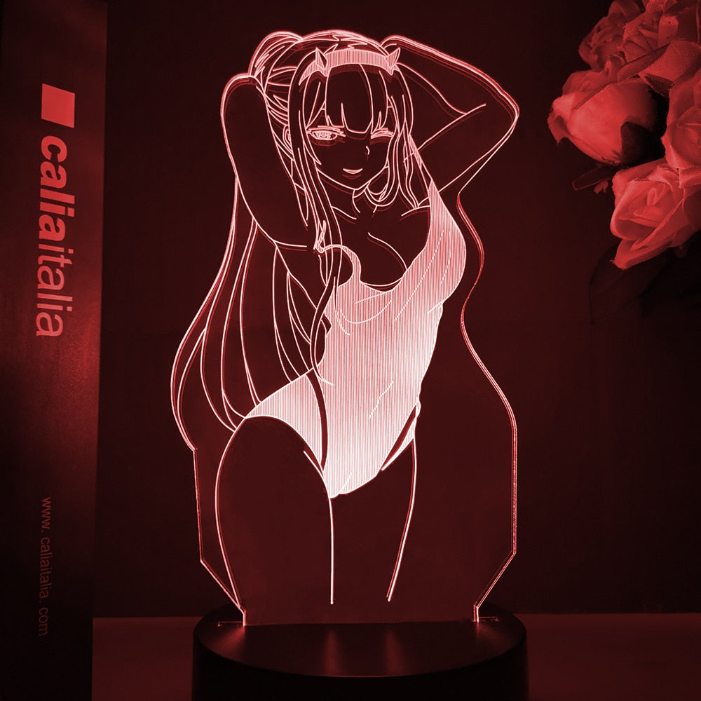 Darling In The Franxx Acrylic Table Lamps (with remote) (Caution: Ecchi content)
